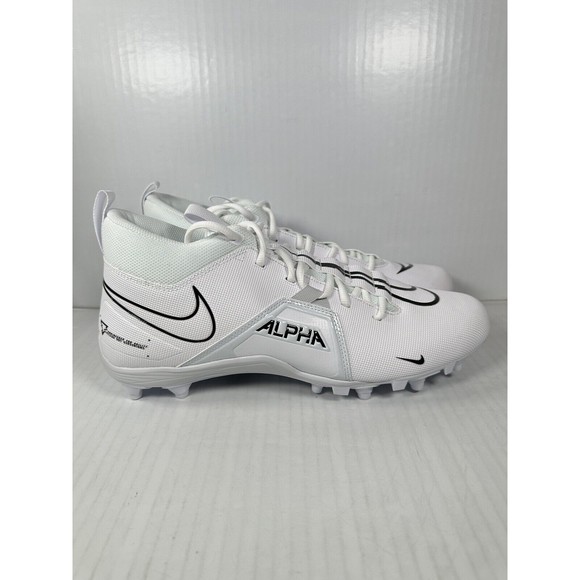 Nike Alpha Menace Varsity 3 White Football Cleats Mens Size 12 CV0586-109 NEW main image 6